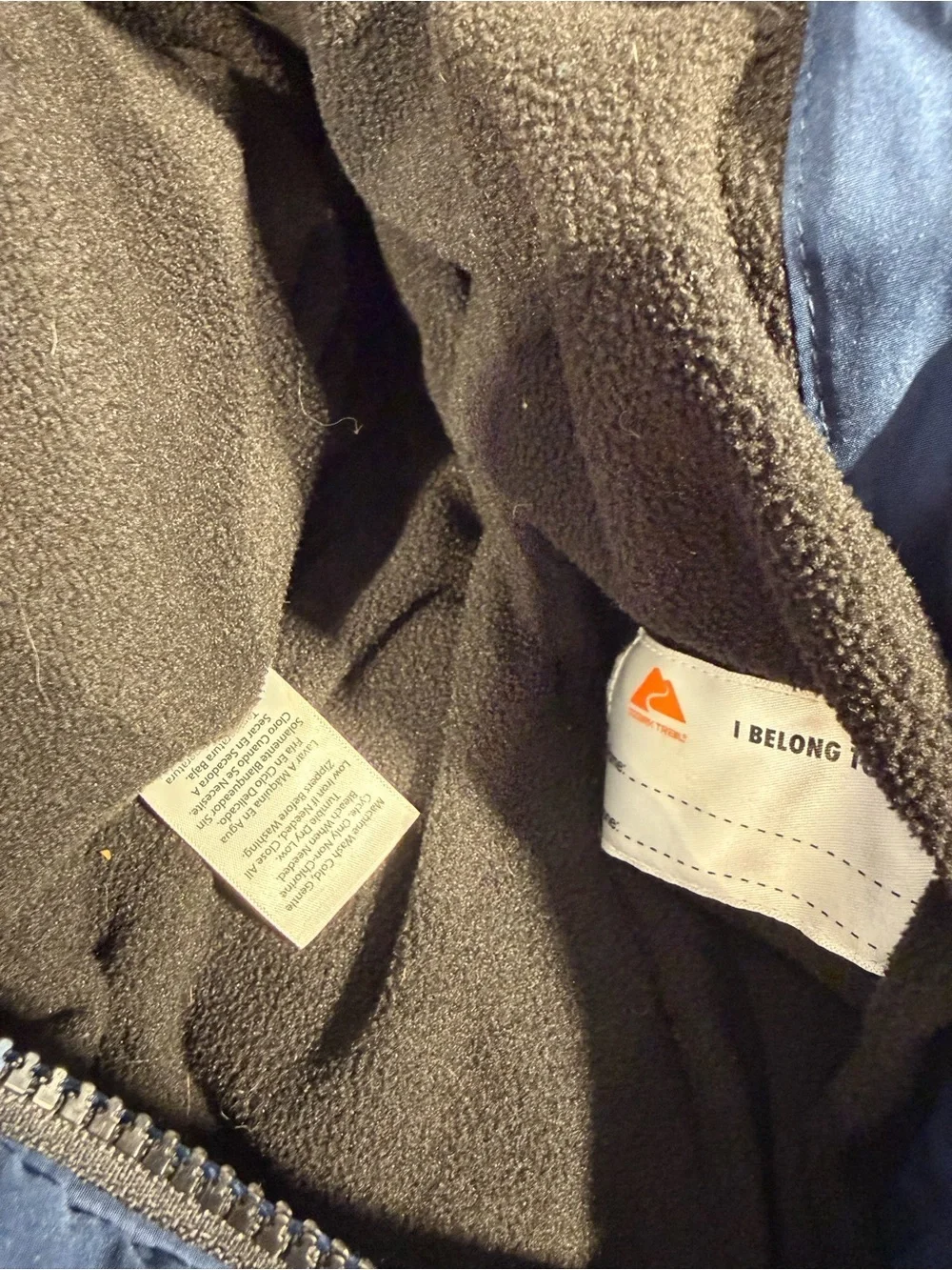 Ozark Trail Blue Jacket with Orange Logo Tag
